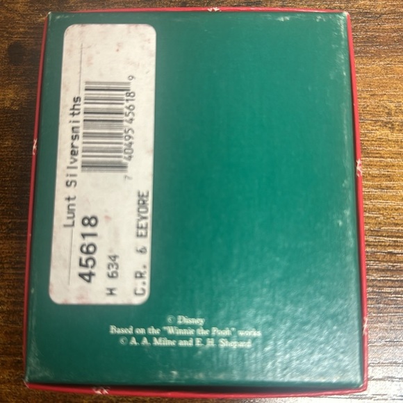 Lunt Silversmith Classic Winnie the Pooh C‎ Robin and Eeyore Christmas Ornament - Picture 4 of 4